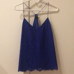 Jcrew lace racer back tank Size 10